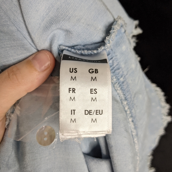 liverpool • chambray sleeveless western shirt - Picture 5 of 7